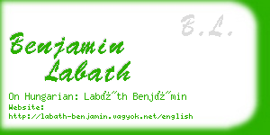 benjamin labath business card